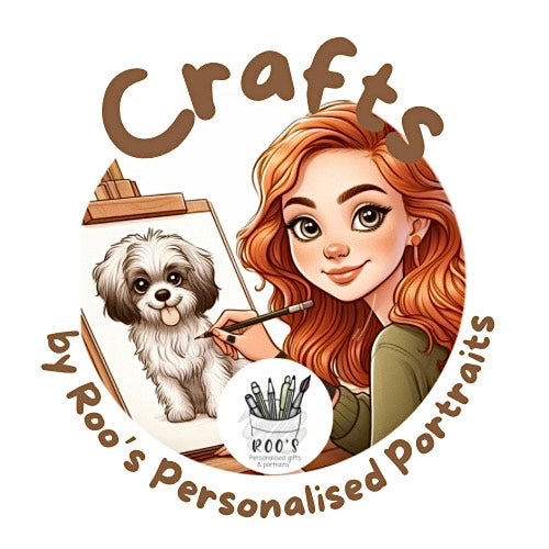 Roo's Personalised Portraits & Gifts Logo Pet Portraits Pet Artist