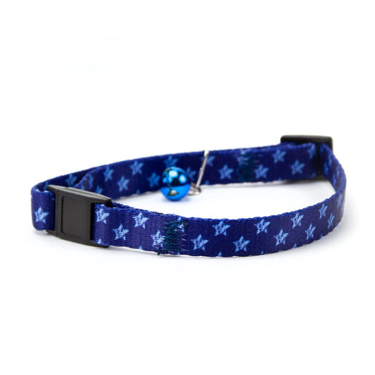 Great & Small Blue Star Cat Collar