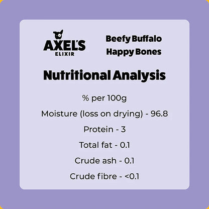 Axel's Elixir Beefy Buffalo Happy Bones Bone Broth (Pack Of 12)