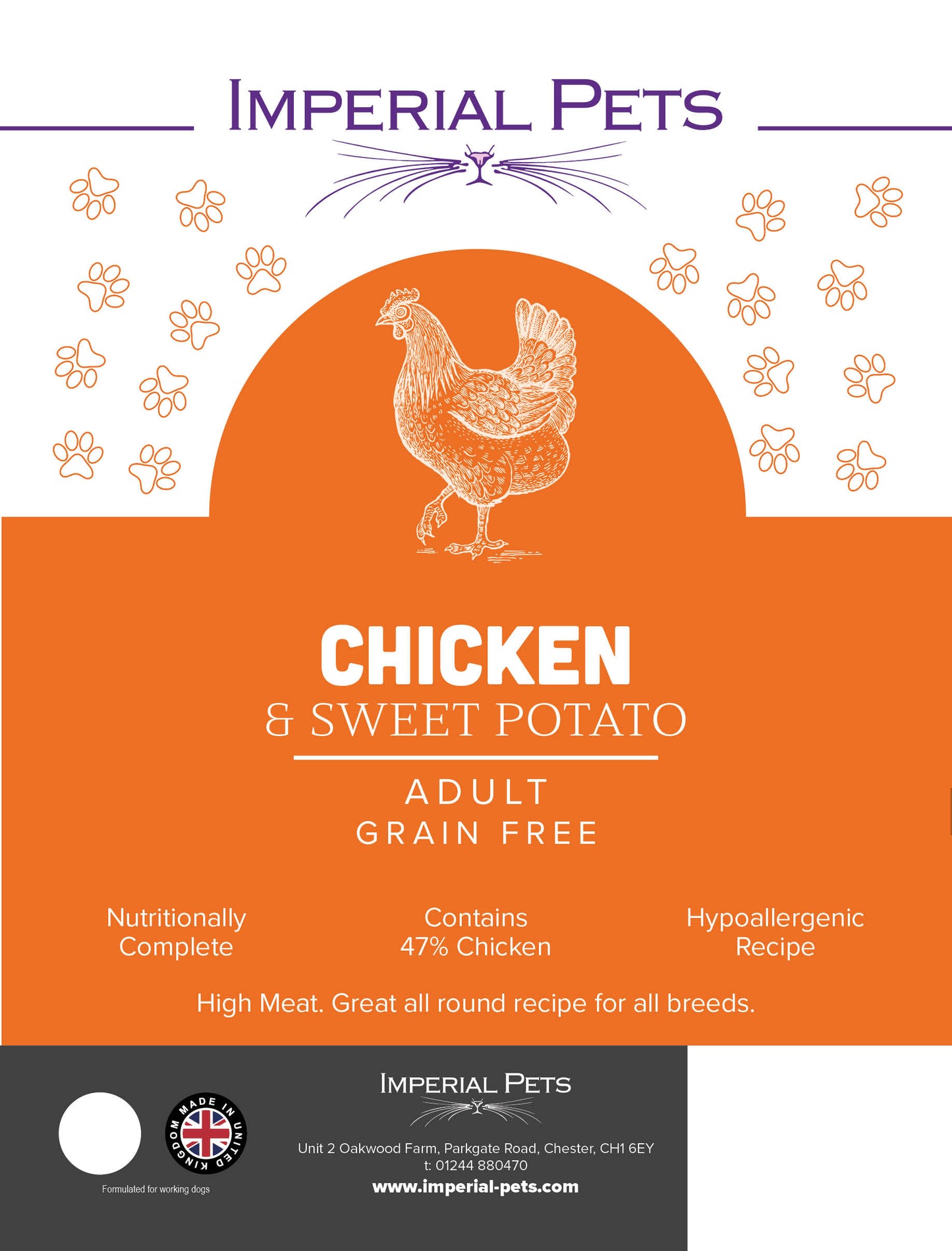 Imperial Pets Chicken & Sweet Potato Grain Free