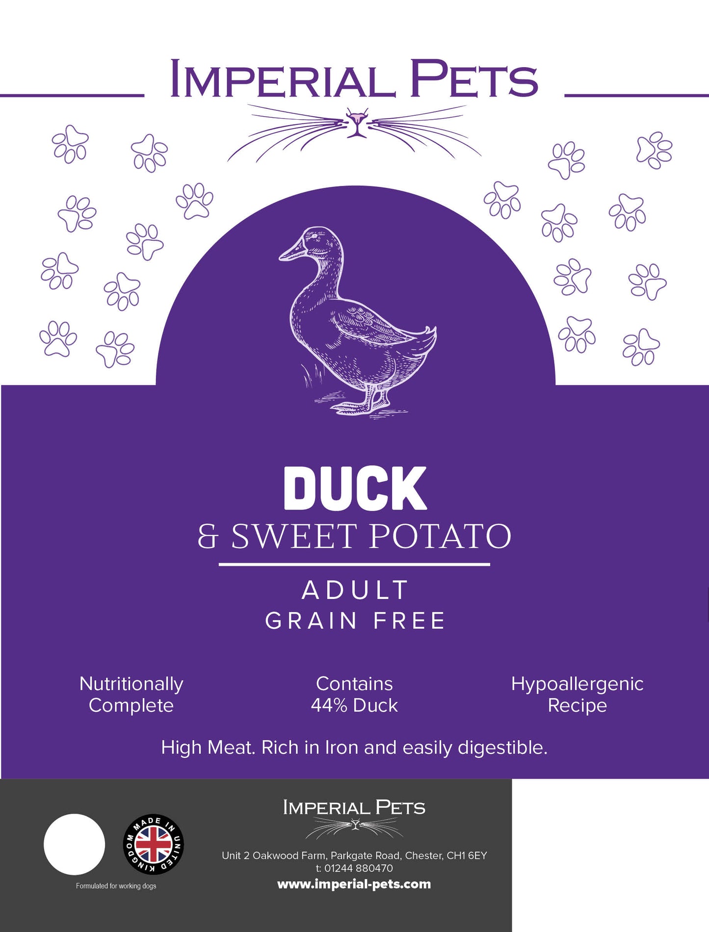 Imperial Pets Grain Free Duck & Sweet Potato