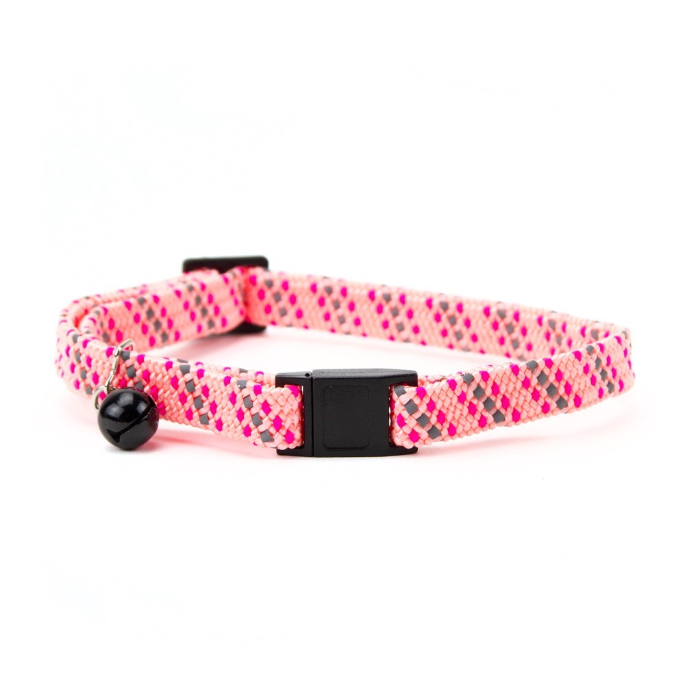 Great & Small Reflective Pink Cat Collar