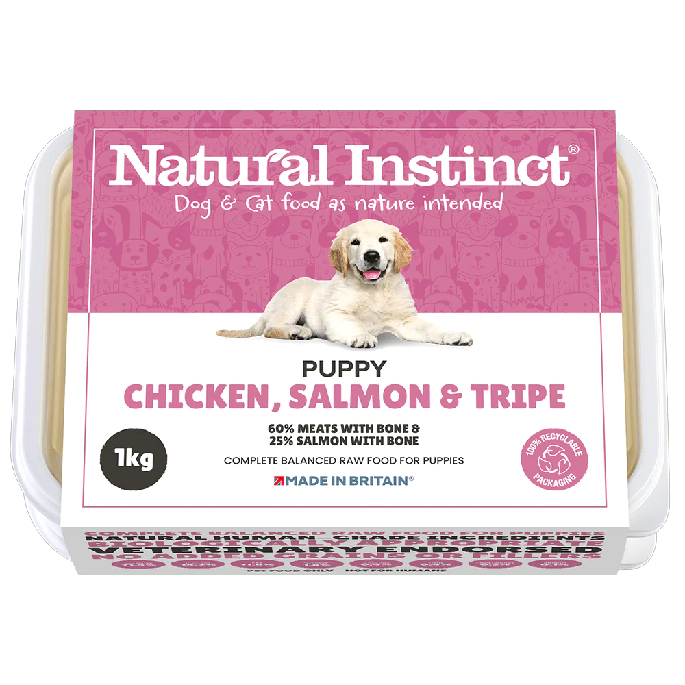 Natural Instinct Puppy Chicken, Salmon & Tripe