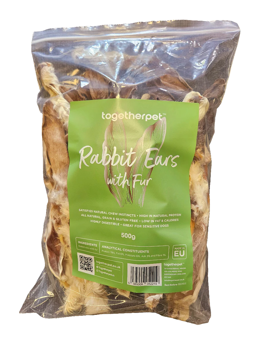 Togetherpet Rabbit Ears With Fur 500g