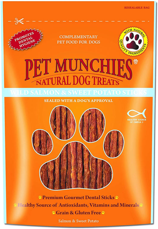 Pet Munchies Wild Salmon & Sweet Potato Sticks 90g