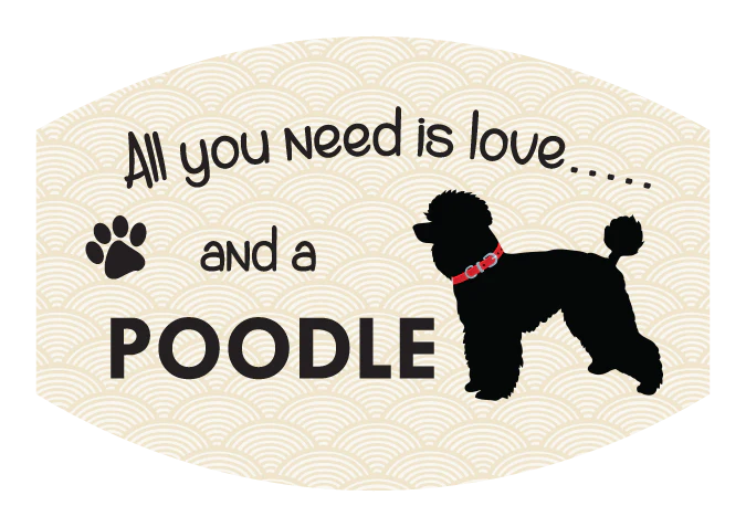 Pet Parade Poodle Face Mask