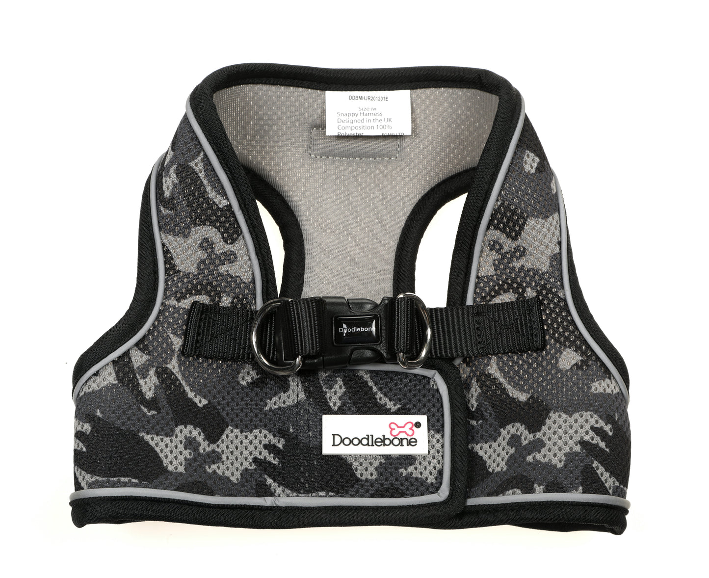 Doodlebone Originals Pattern Snappy Harness - Smokey Camo