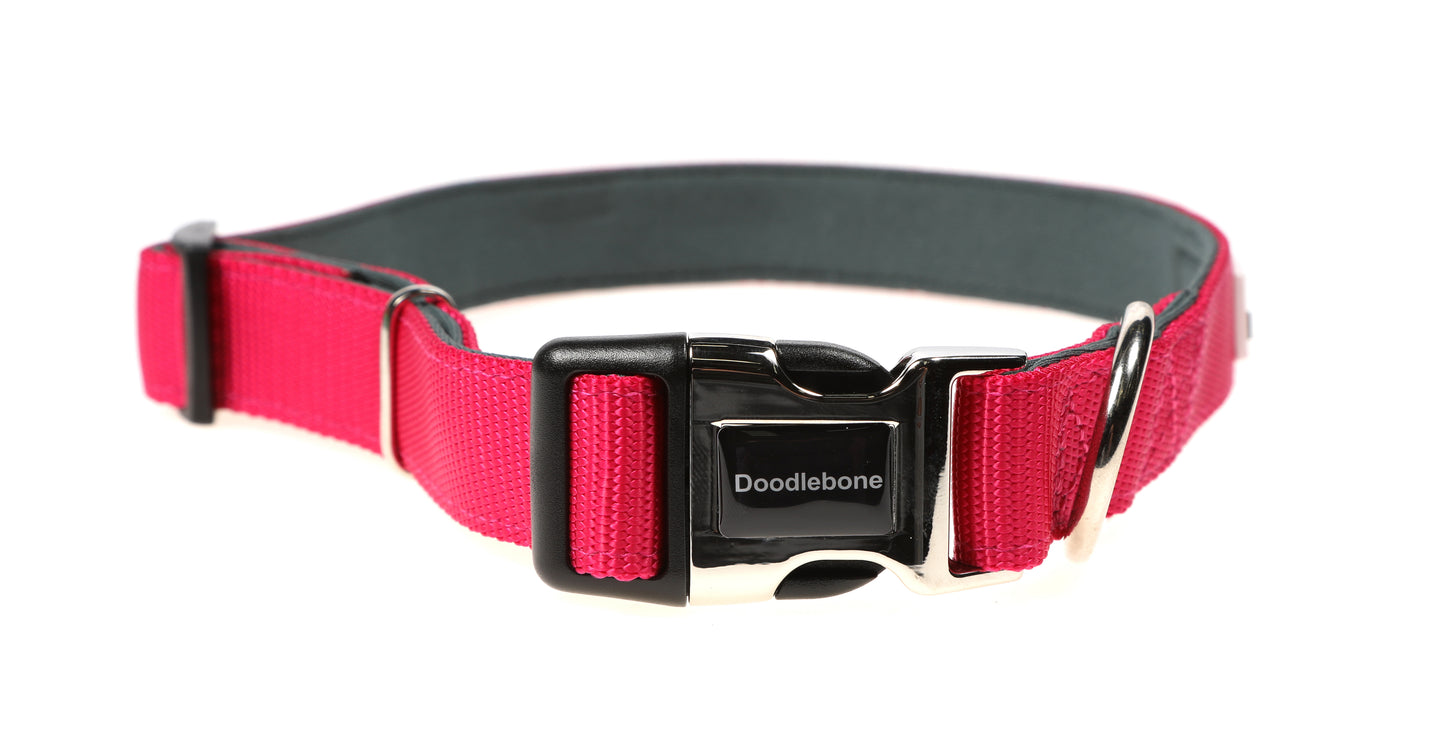 Doodlebone Originals Padded Collar - Fuchsia