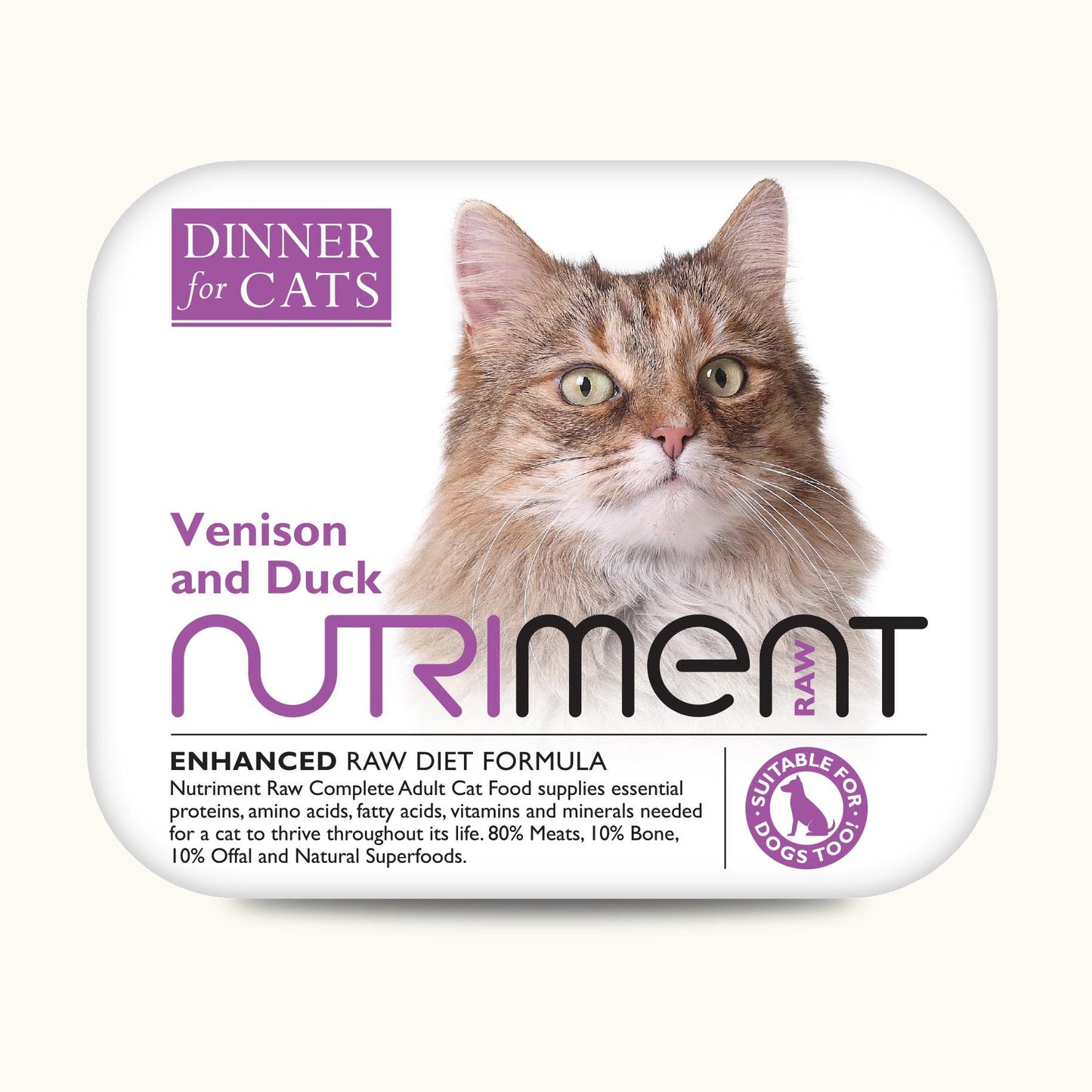 Nutriment Dinner for Cats Venison & Duck 175g