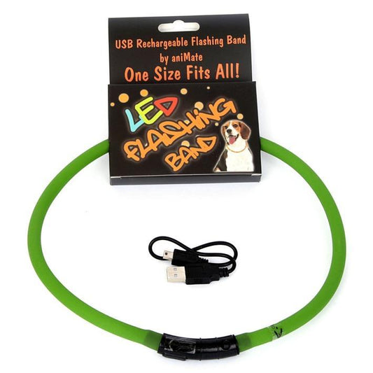 Animate Flashing LED Band Green